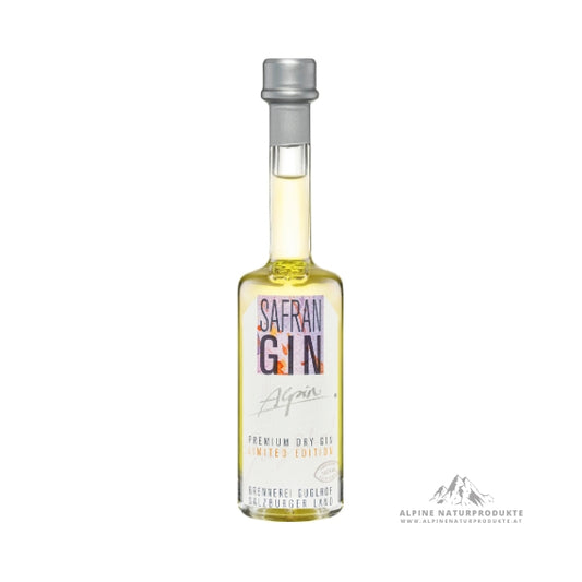 0,1 Liter Safran Gin Alpin Brennerei Guglhof  