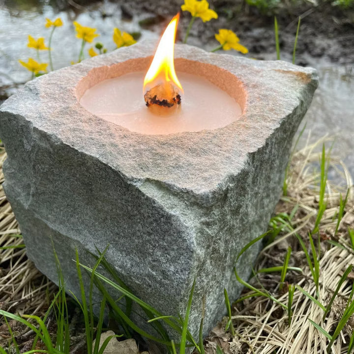 AlpinPur Granit / Steinfeuer – Schmelzlicht - Wachsfresser - Kerzenfresser