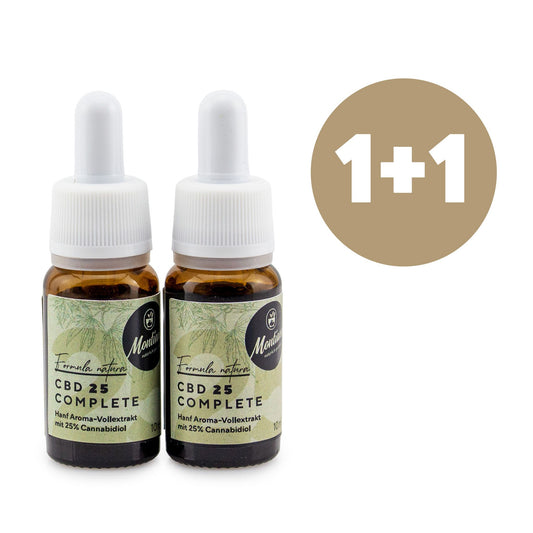 CBD Complete 25% – 10 ml – 1+1 GRATIS