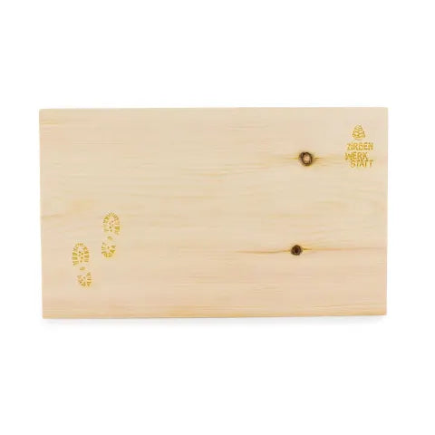 Jausenbrett Zirbe mit Laserung "Schuhplattler"