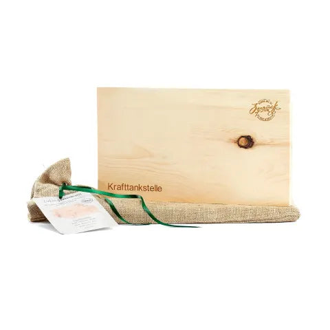 Jausenbrett Zirbe mit Laserung "Krafttankstelle" groß